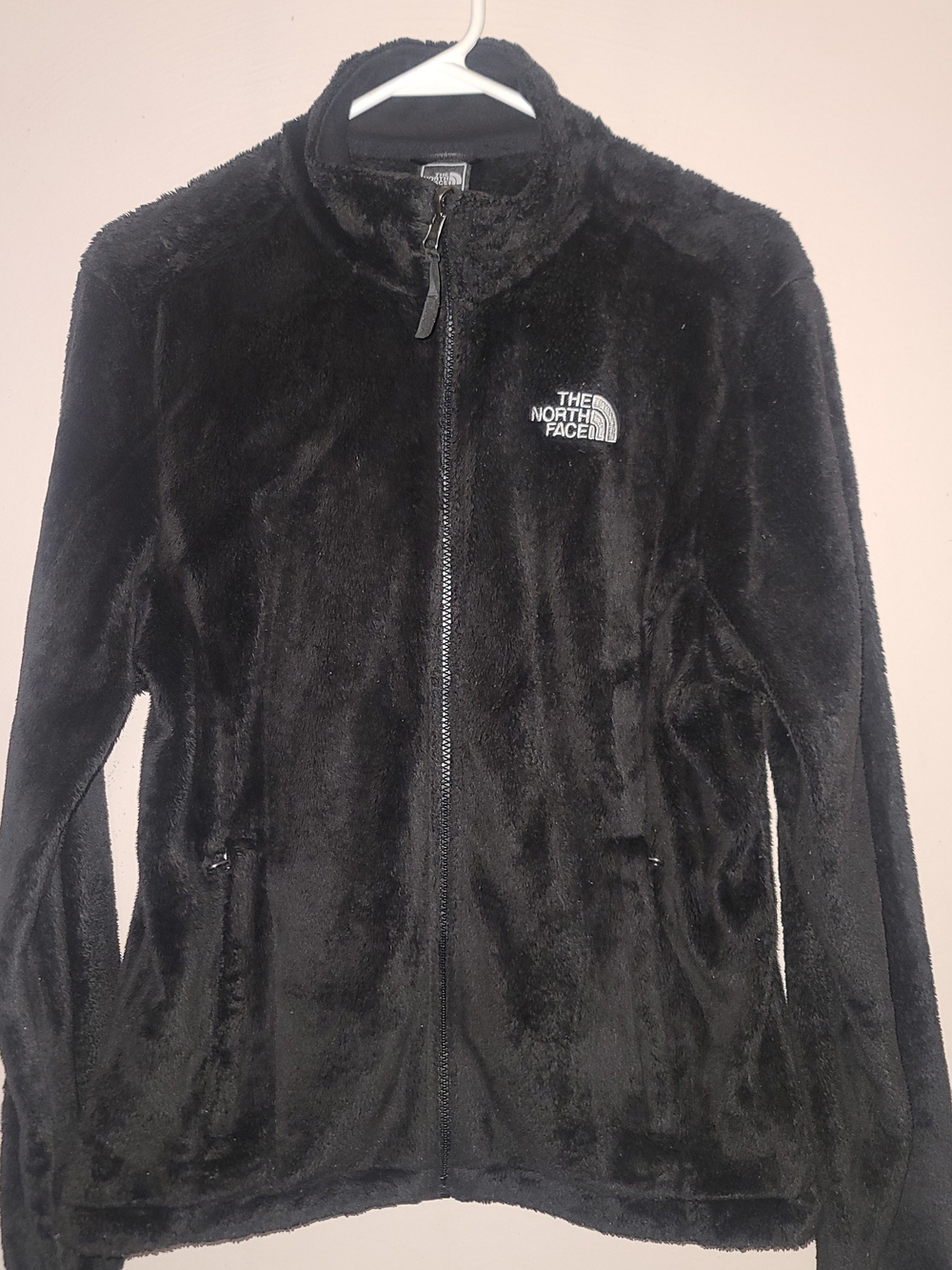The North Face Women’s Osito Fleece Jacket Black Full Zip Soft Plush Sz M